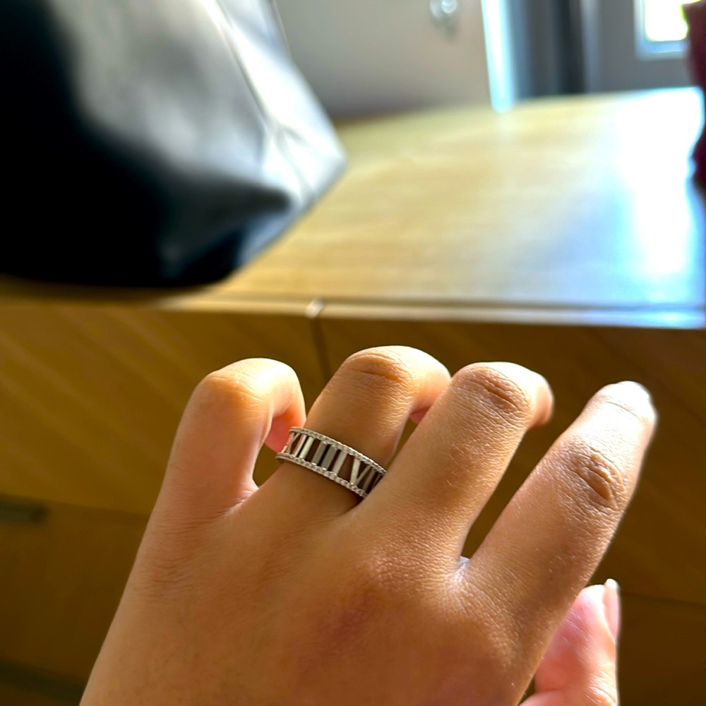 Tiffany & Co. Diamond Atlas Ring Size 6.5